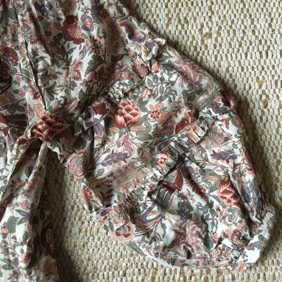 Love The Label Botanical Boho Top - Sz M - Picture 4 of 6